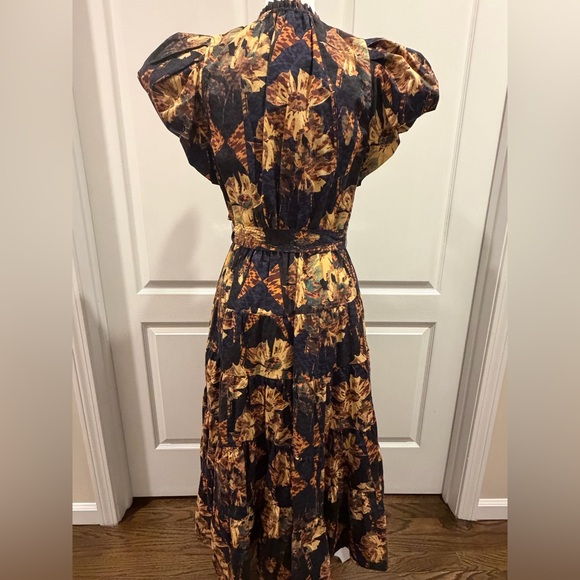 Ulla Johnson Women's Ottilie Floral Midi Dress Lupine Size 4 - Picture 5 of 12